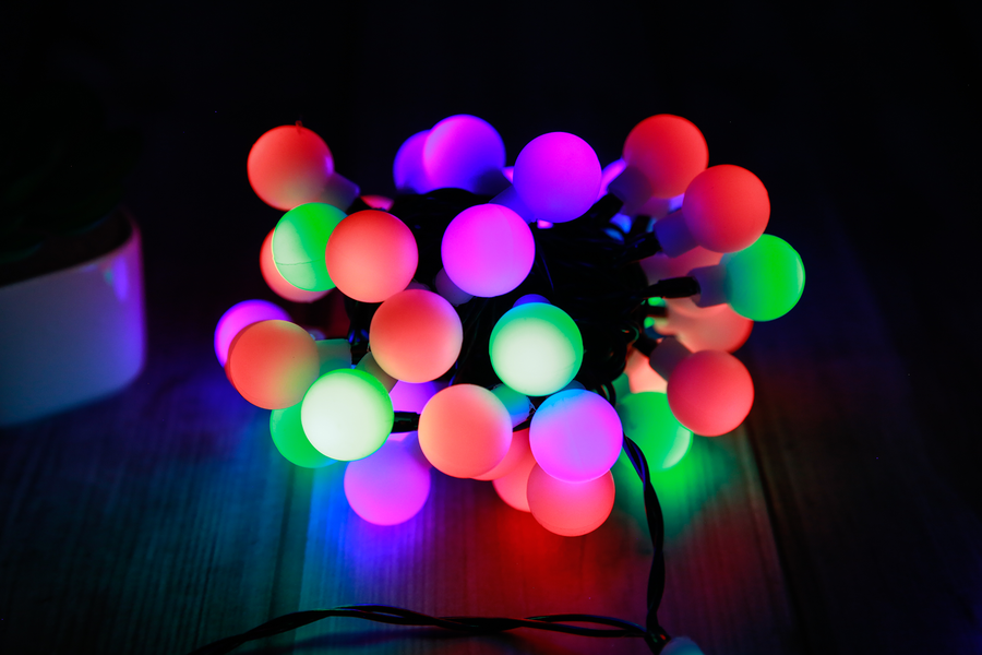 Электрогирлянда HOMECLUB Переливающийся шар 50LED-ламп, 18см, RG/RB мультиколор, 6м, IP20 Арт. 19-201077/LS0045, предпросмотр