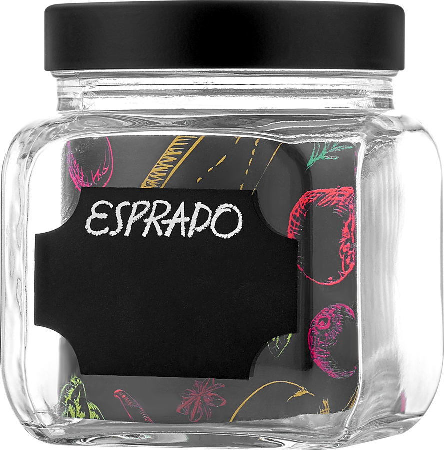 Банка для хранения ESPRADO Fresco с меловым стикером, стекло, 700мл Арт. FRE700E405, превью