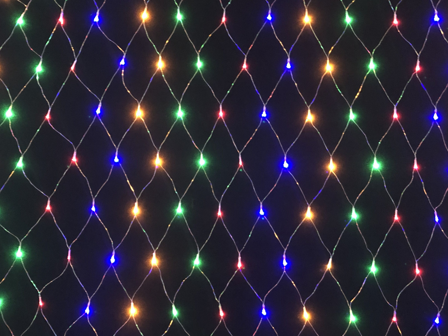Электрогирлянда HOMECLUB Сеть 160LED-ламп, 2х1,5м, мультиколор, IP44 
Арт. 
BLS2079, превью