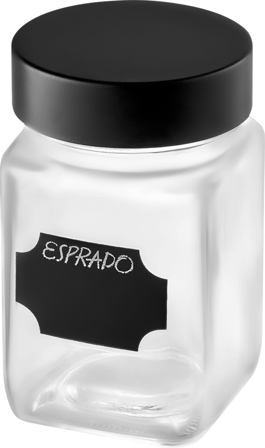 Банка для хранения ESPRADO Fresco с меловым стикером, стекло, 250мл Арт. FRE250E405, предпросмотр
