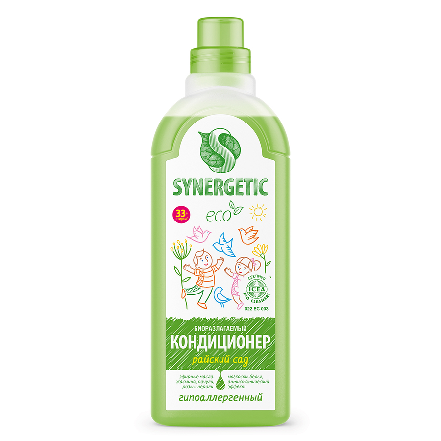 Кондиционер для белья SYNERGETIC Райский сад, 1л, предпросмотр