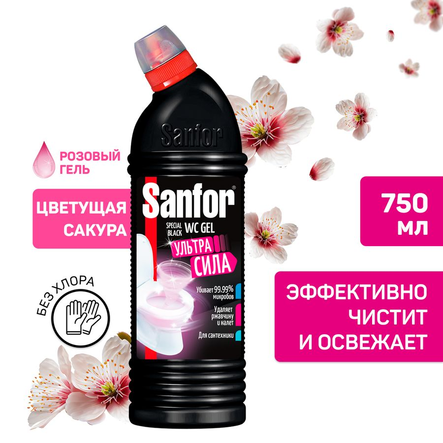 Средство для туалета SANFOR Spec Black 750г, превью