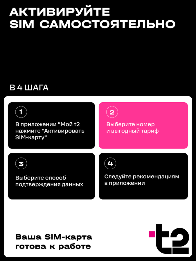 Сим-карта T2, с балансом 150руб, превью