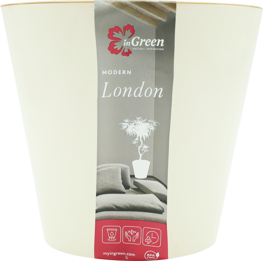 Горшок для цветов INGREEN London 3,3л d=19см, цвет сливочный, Арт. ING6251СЛВ, превью