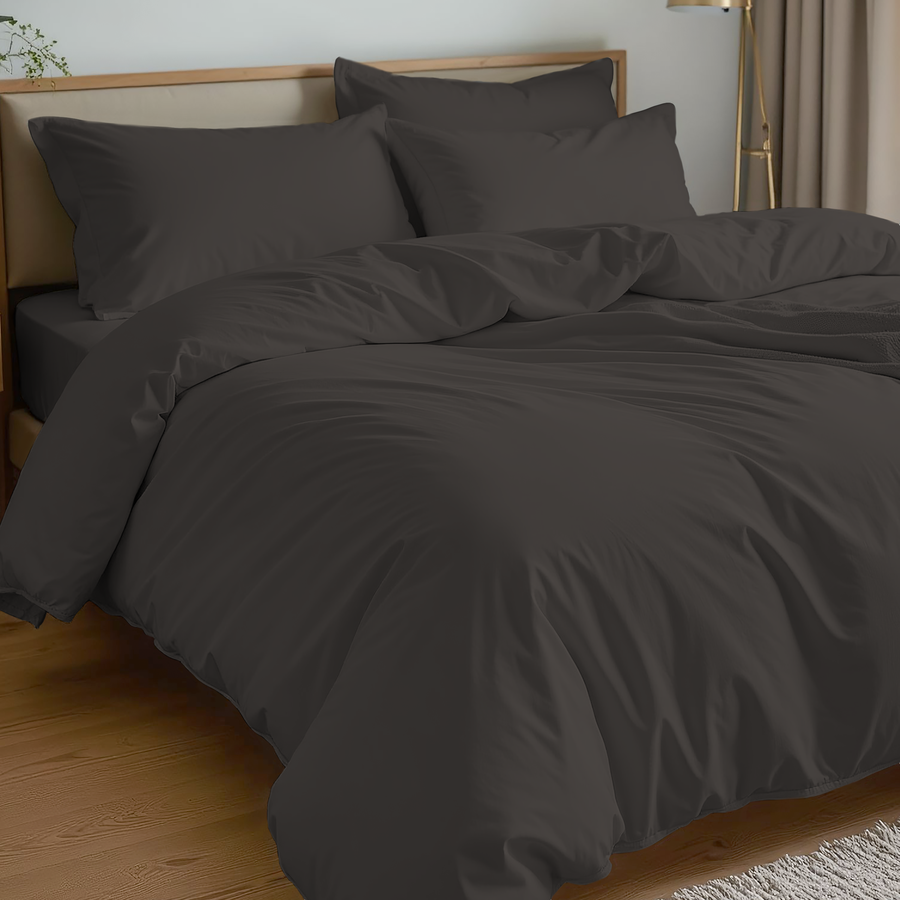 Пододеяльник HOMECLUB 175x215(+/-3)см, цвет графит, Арт. HCDC-S-175-GR, предпросмотр