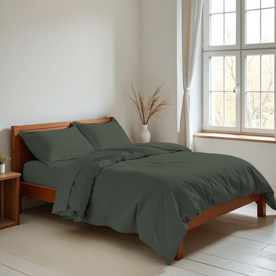 Пододеяльник HOMECLUB 200х220/215см, зеленый, Арт. HCDC-S-200-EN, предпросмотр