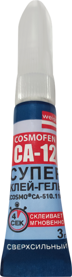 Супер-клей COSMOFEN CA 12 гель, Арт. CA-510.110, 3г, предпросмотр