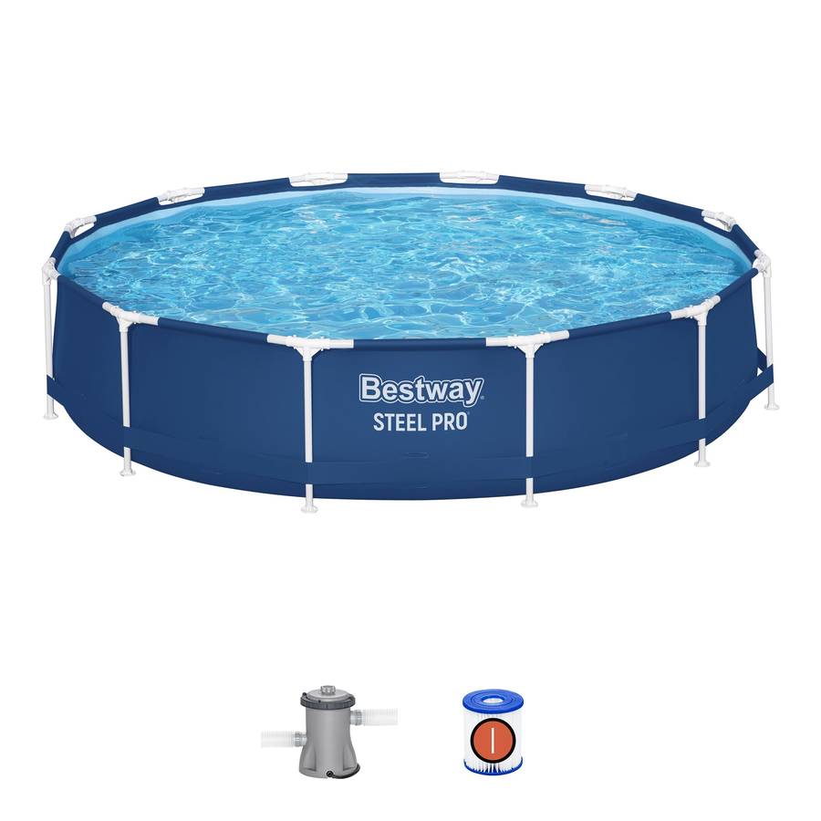 Бассейн каркасный BESTWAY 366x76см 6473л, с фильтр-насосом, Арт. 56681, предпросмотр