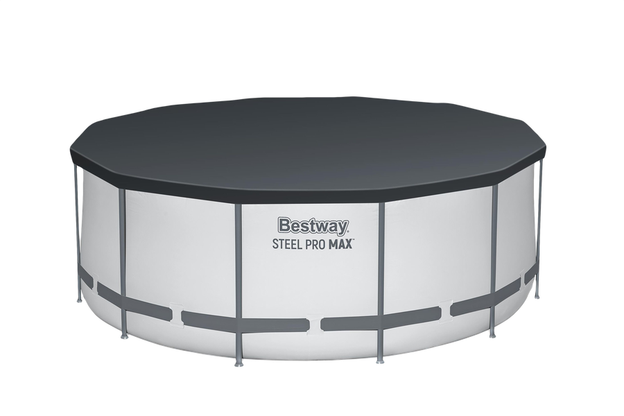 Бассейн каркасный BESTWAY Steel Pro Max 366x122см 10250л, с фильтром-насосом, лестницей и тентом, Арт. 56420, превью