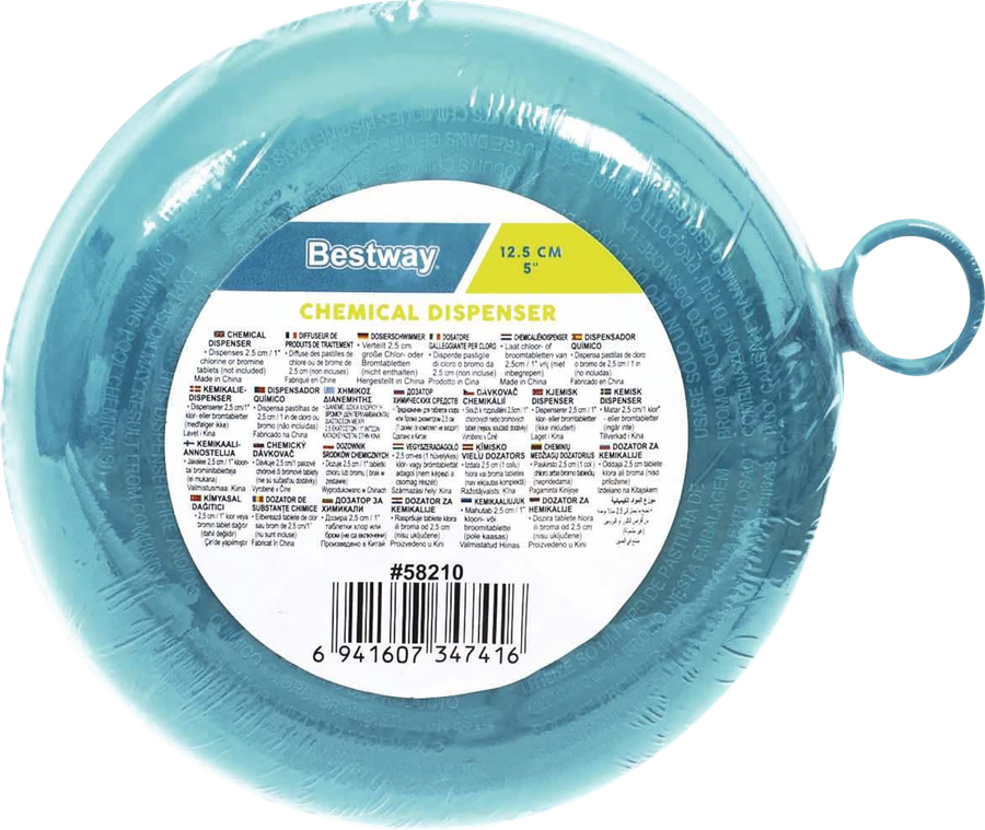 Дозатор-поплавок для бассейна BESTWAY 14,8х12,4х11,7см для таблеток d=2,5см, Арт. 58210, предпросмотр