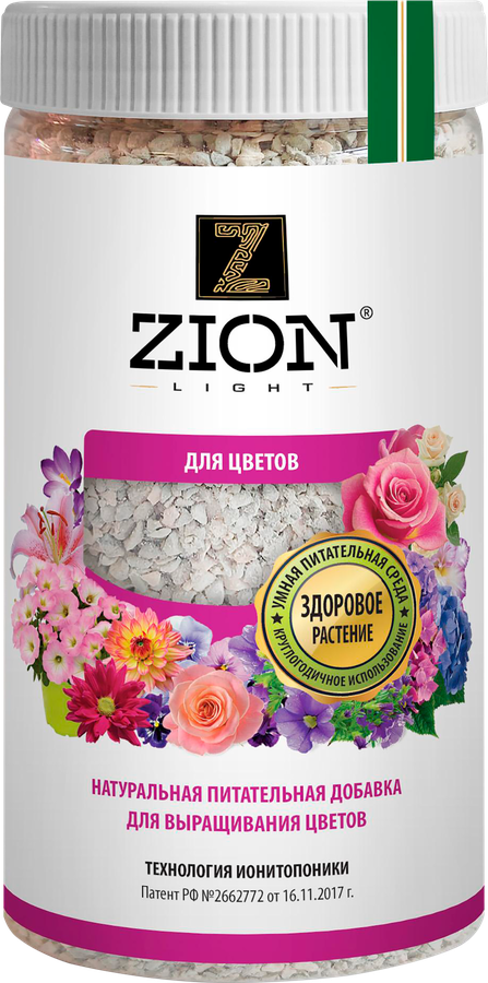 Субстрат ионитный для выращивания цветов ZION, Арт. F000024, 800г, предпросмотр