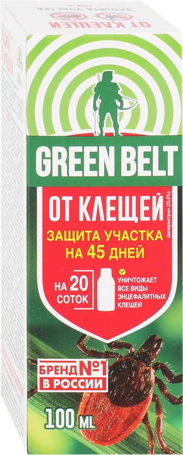 Средство для защиты участка от клещей GREEN BELT концентрат, Арт. 02-766, 100мл, превью
