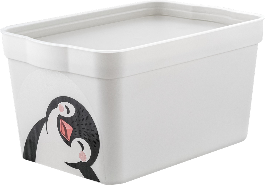 Ящик для хранения SPIN&CLEAN Keeplex Happy Penguin 21,1х14,1х11см, 2.3л, Арт. LA512311024, предпросмотр