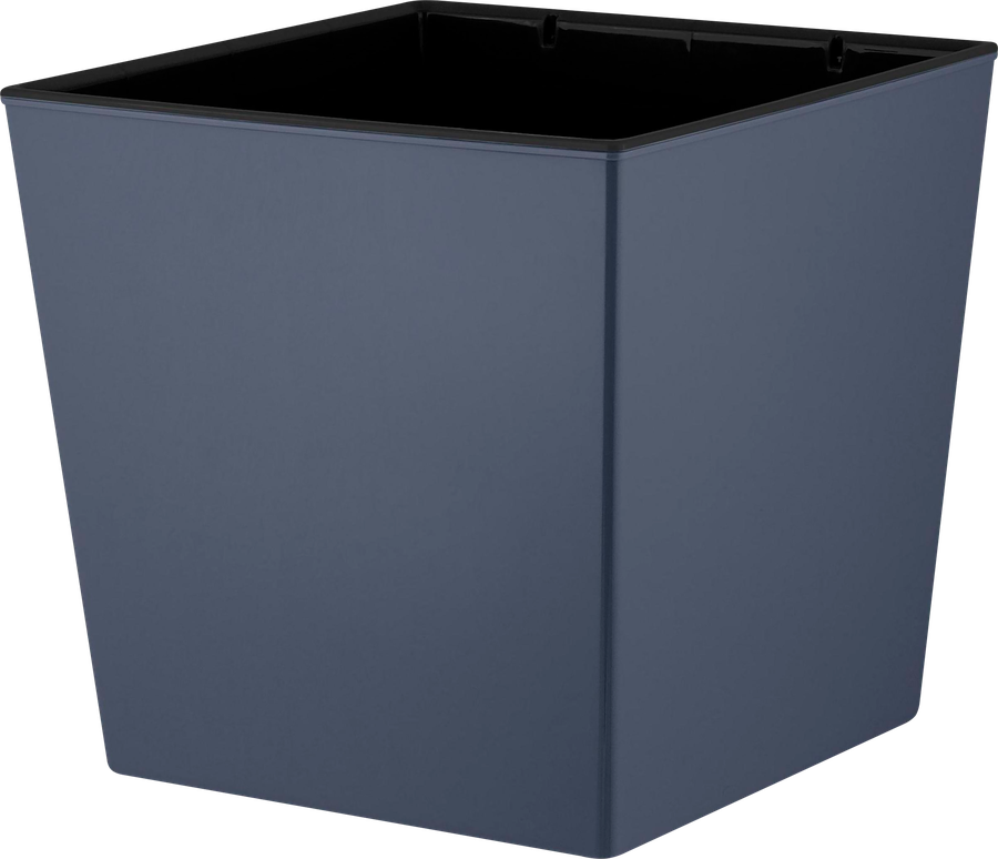 Горшок c дренажной вставкой INGREEN London Cube 25х25см 11.6л, цвет вулканический серый, Арт. IG780110026, превью