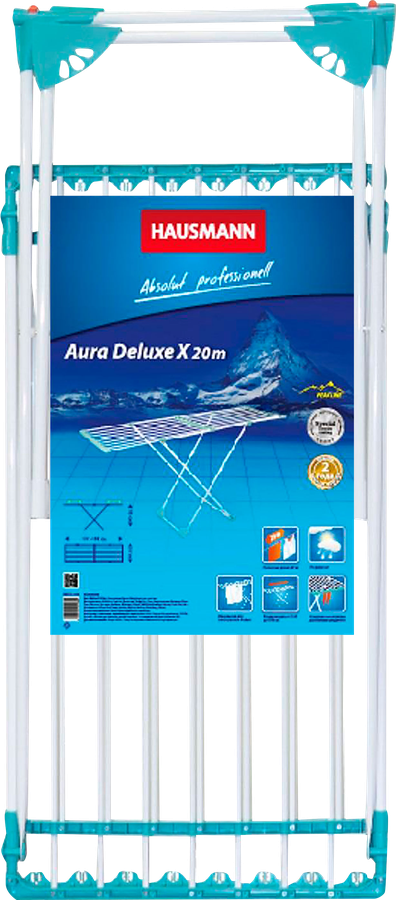 Сушилка для белья HAUSMANN Aura Deluxe, напольная, Арт. HM-XL-296, 20м, предпросмотр