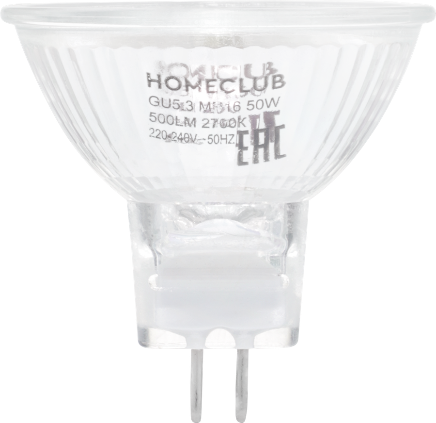 Лампа галогеновая HOMECLUB софит 75Вт GU5.3 теплый свет, Арт. HAL-MR16-75GU5.327, превью