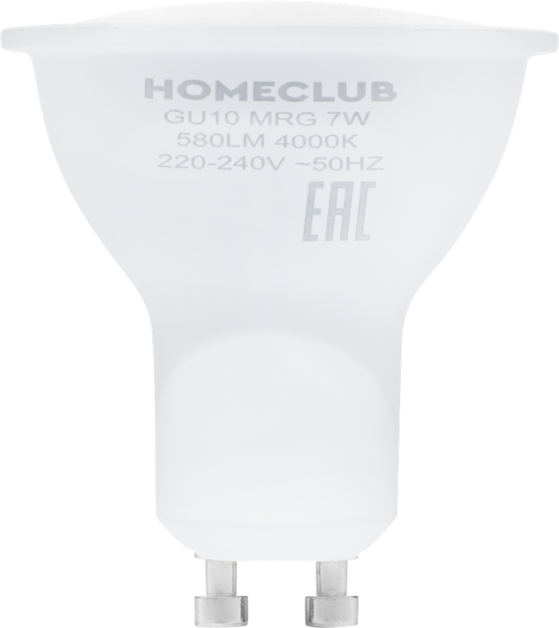 Лампа светодиодная HOMECLUB софит 7Вт GU10 нейтральный свет, Арт. LED-MRG-7GU1040, предпросмотр