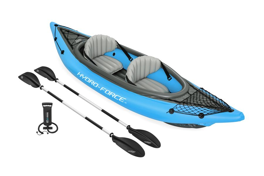 Байдарка надувная BESTWAY Cove Champion X2 Kayak 331х88см, 2 комплекта весел, ласты и ручной насос, Арт. 65131, превью
