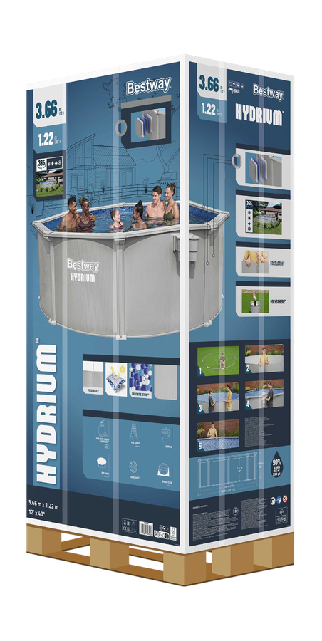 Бассейн стальной BESTWAY Hydrium 360х120см, Арт. 56574, предпросмотр