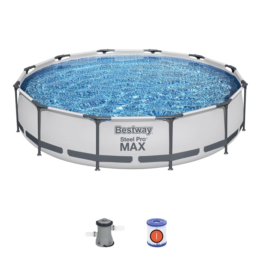 Бассейн каркасный BESTWAY Steel Pro Max 366х76см, круглый, Арт. 56416, предпросмотр