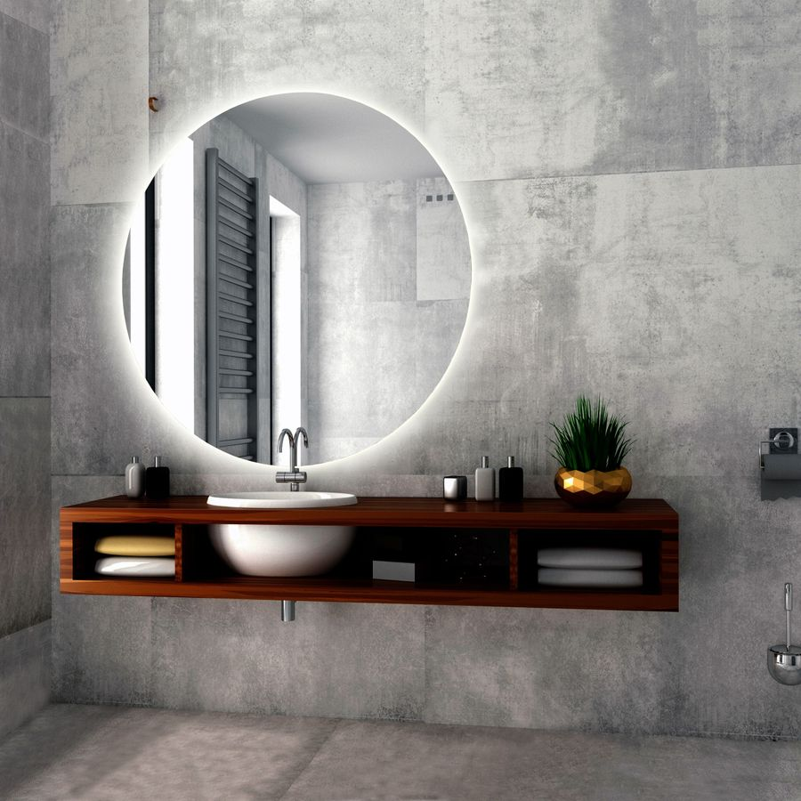 Зеркало саванна SILVER MIRROR LED круг D1000 мм, предпросмотр