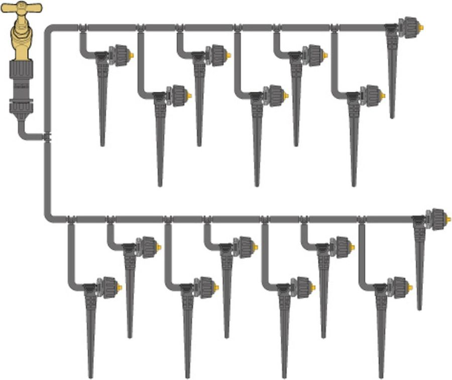Комплект микрокапельного полива HOZELOCK Easy Drip Micro Kit, превью