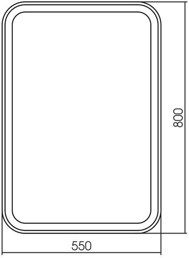 Зеркало сиеста SILVER MIRROR пескоструй 55х80 см, превью