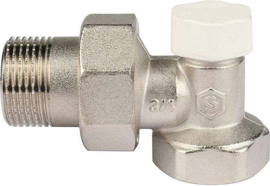 Клапан для радиатора латунь угловой 3/4" STOUT SVL, превью