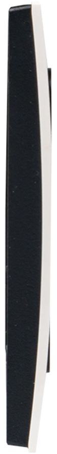 Рамка 2 поста EKF Стокгольм/PROxima EXM-G-305-10 белая с линией цвета черный, предпросмотр