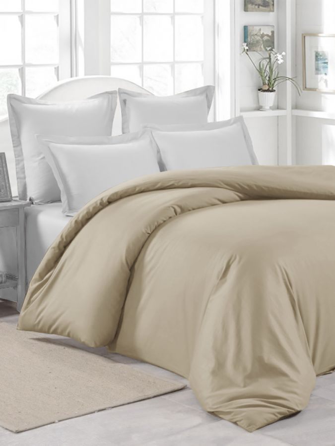 Пододеяльник сатин mona liza latte 175x210 см, предпросмотр