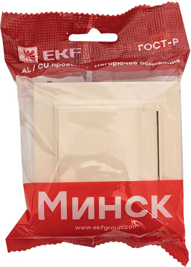Розетка электрическая EKF Минск ERR16-029-200-44 бежевый, превью