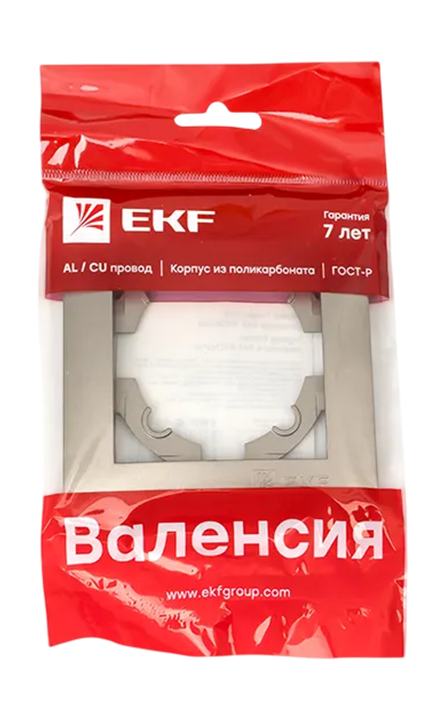 Рамка ВАЛЕНСИЯ EKF 1-местная кашемир EWM-G-301-40, превью