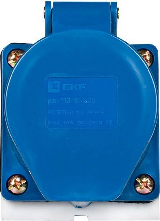 Розетка силовая EKF PROxima PS-113-16-220 синий, превью