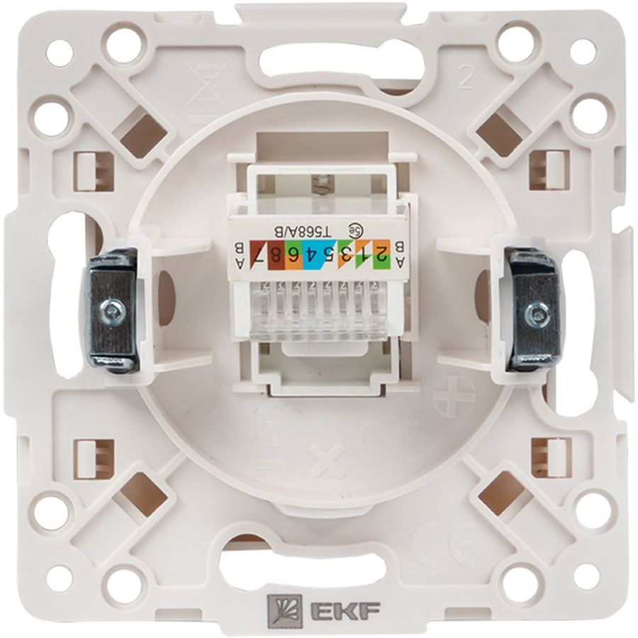 Розетка RJ-45 1 пост EKF Стокгольм/PROxima белый, превью