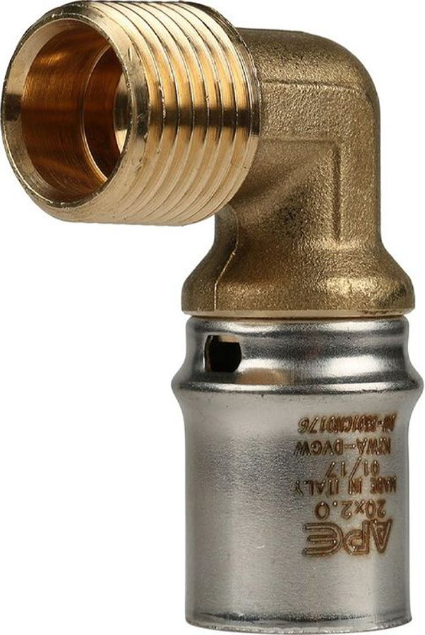 Угольник-переходник латунь STOUT 20xR 1/2", превью