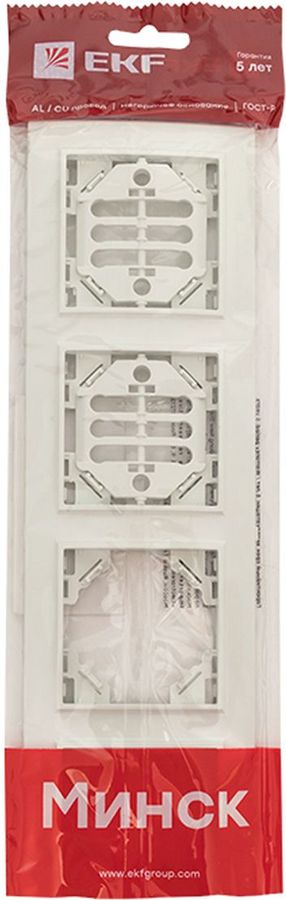 Рамка 4 поста EKF Минск ERM-G-304-10 бежевый, превью