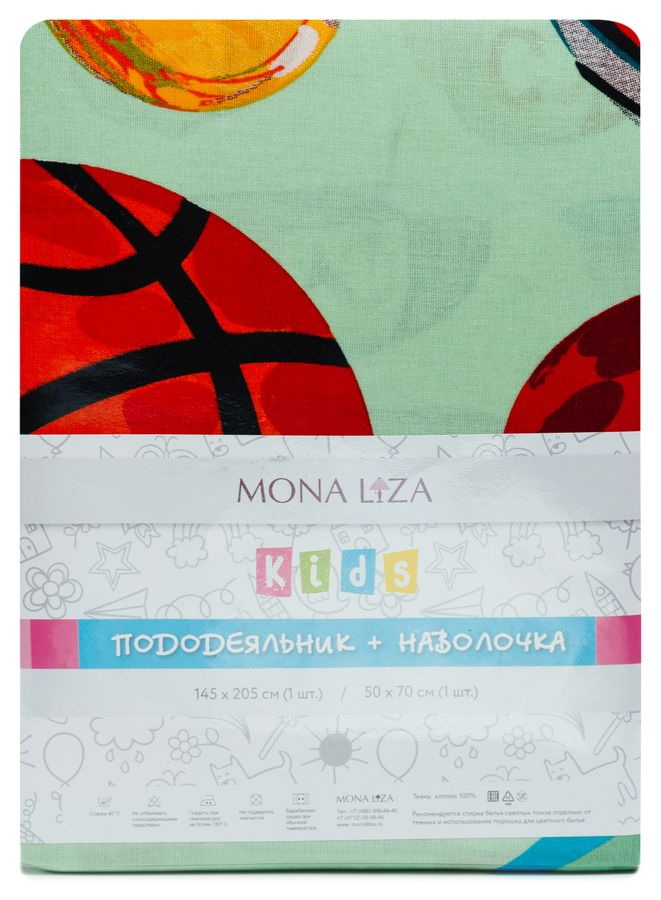 Комплект постельного белья Mona Liza Мячи бязь полутораспальный, превью