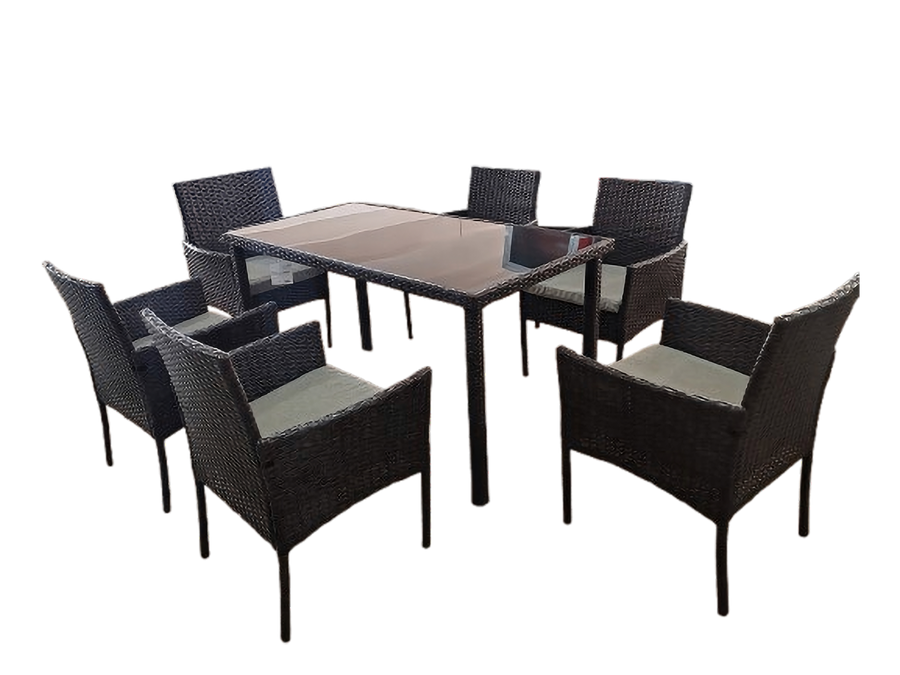 Набор мебели KD Rattan 6 кресел и стол искусственный ротанг, Арт. JS-R005, предпросмотр
