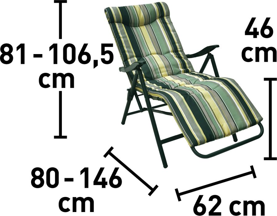 Кресло-шезлонг Lupton 80х62х106см, Арт. SPC-7002, предпросмотр