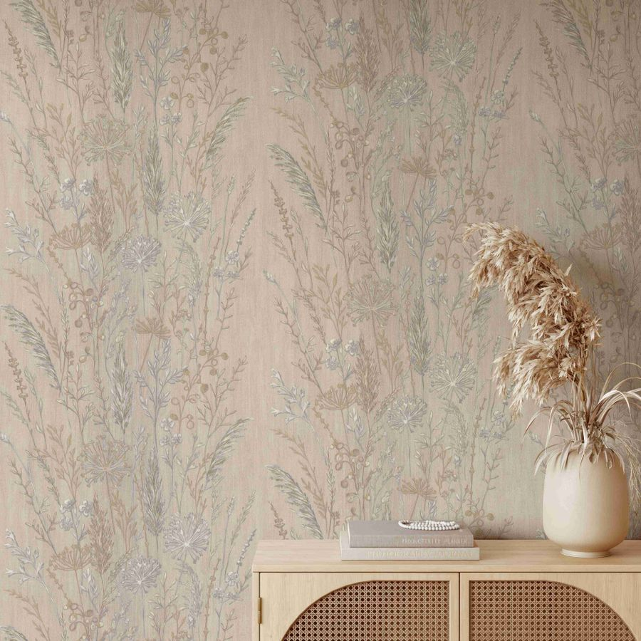 Обои Euro Decor Поле Винил/флиз 7272-17 бежевый 1,06Х10,05м, превью
