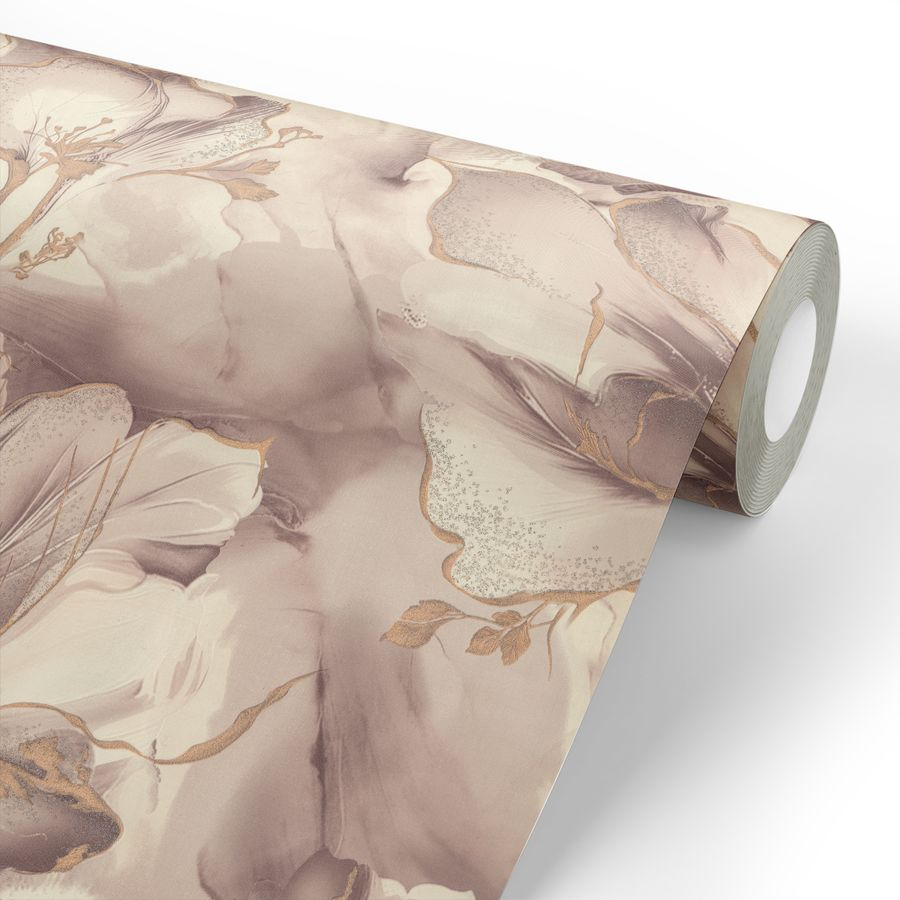 Обои Euro Decor Moonbloom Винил/флиз 7300-12 коричневый 1,06Х10,05м, превью