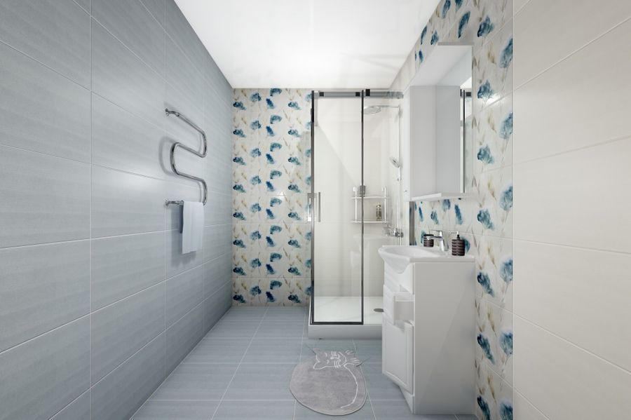 Декор Azori Aura Marfil Floris бежевый 63х31,5 см, превью