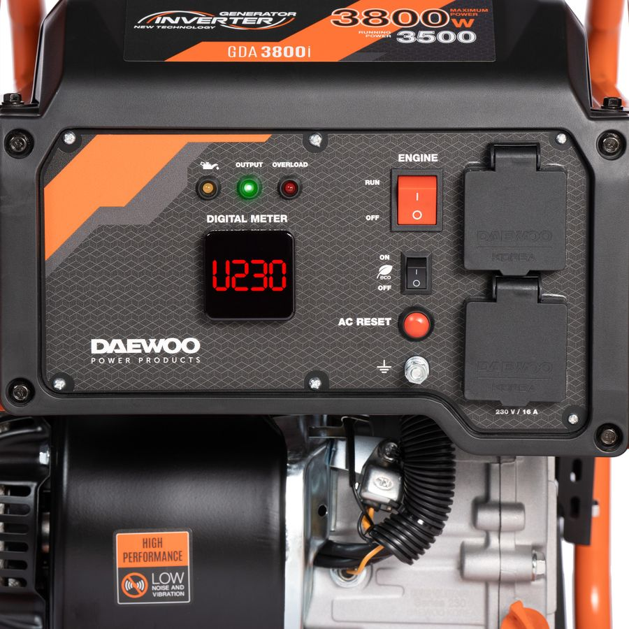 Генератор бензиновый инверторный DAEWOO GDA 3800i 3,5 КВТ, предпросмотр