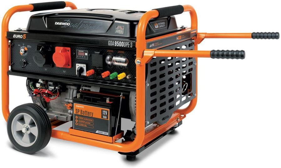 Бензиновый генератор DAEWOO GDA 9500DPE-3 380 В 8,6 кВт 30 л, предпросмотр