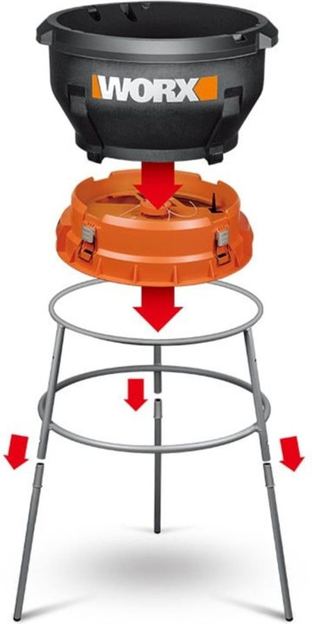 Измельчитель садовый электрический WORX 1600Вт, wg430e, предпросмотр