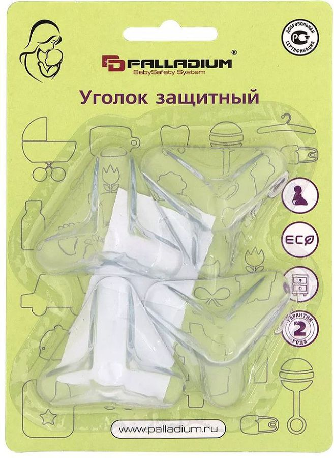 Защитный уголок Palladium BS 4624 прозрачный 4 шт, предпросмотр