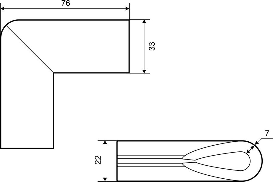 Защитный уголок Palladium BS 4627 серый 4 шт, предпросмотр