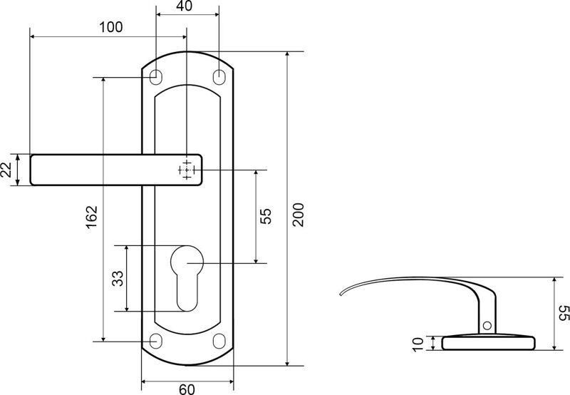 Цилиндровый замок Palladium 460-25 ABL античная бронза, превью