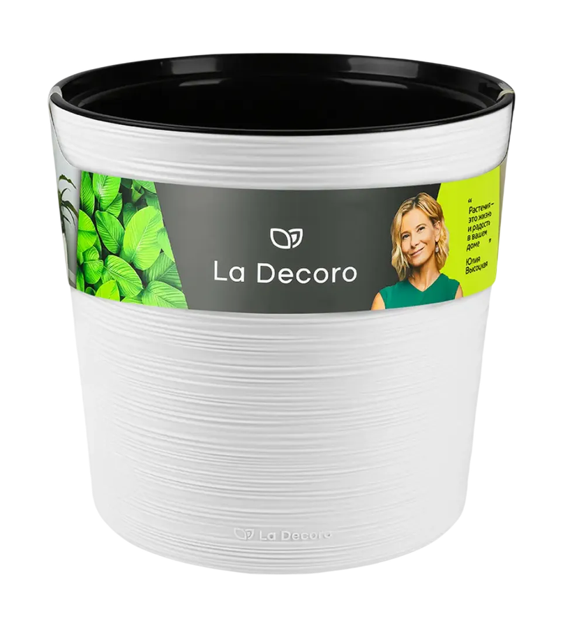 Кашпо "La Decoro" (7,5л) Цв. Белый (Арт. КШ-0687), превью