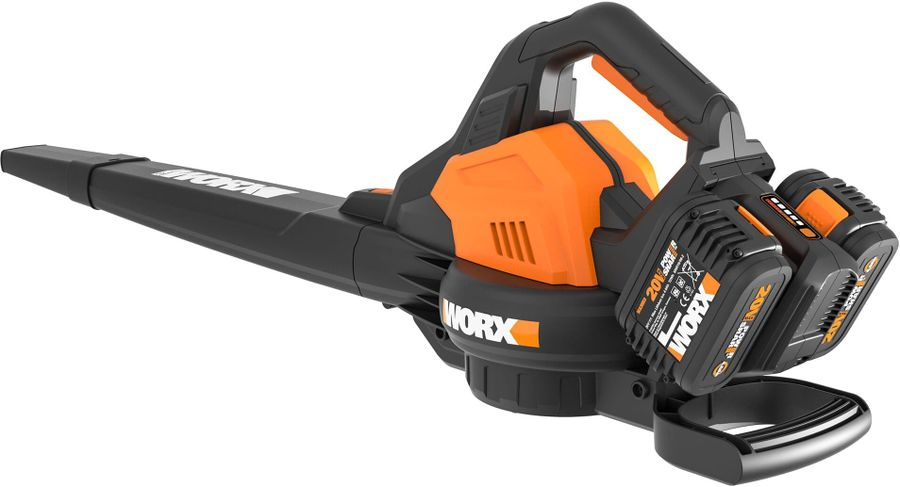Воздуходувка-пылесос аккумуляторный WORX 2x4Ач, с акб и з/у, wg583e, превью